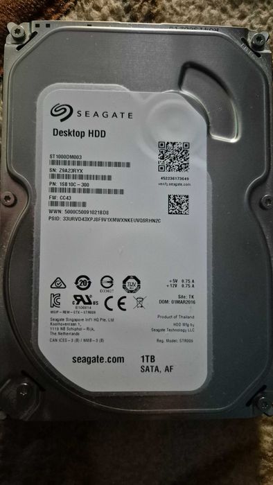 Dysk HDD Seagate 1tb