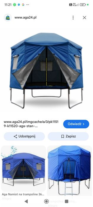 Namiot na trampolinę 244
