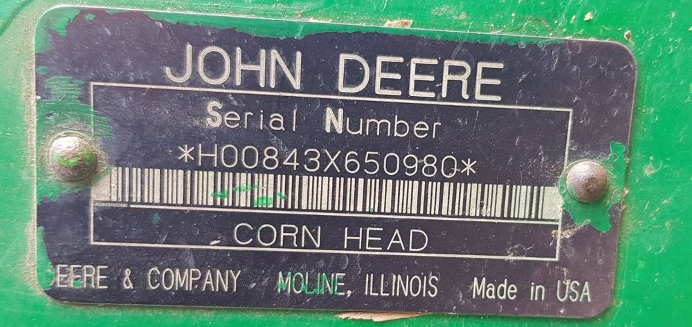 Жатка кукурузная John Deere 843