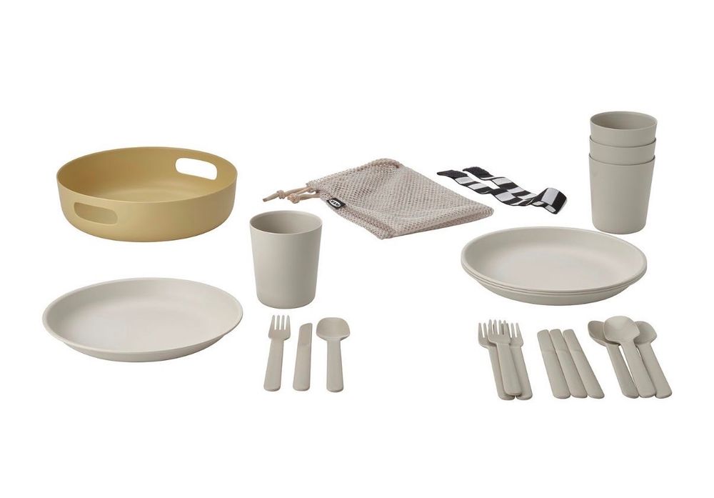 Набір посуду для пікніка IKEA новий 21 предмет плюс сумочка