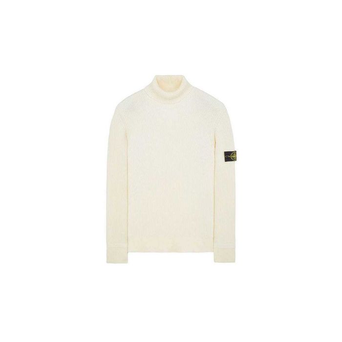 Светр Stone Island 552C2 Turtle Neck Knit Sweater Natural White