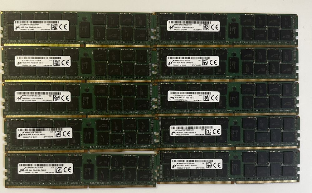 Серверна пам'ять DDR4 16gb pc4-2133 rdimm ecc (опт/роздріб)