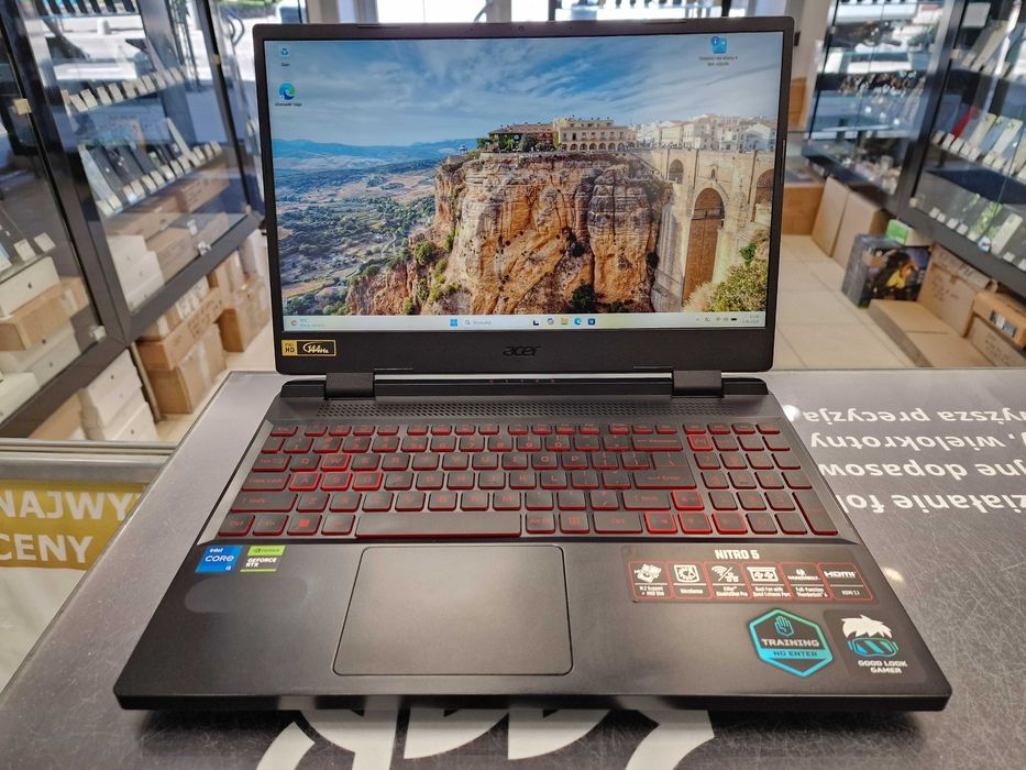 Acer Nitro 5 AN515-58 / i5-12500H 3,10Ghz / RTX 3050 4GB / 16GB 3200Mhz DDR4 / 512GB M2 / 15'6 FHD TFT 144Hz /BAT 92% / WIN 11 Home / GWR 12 miesięcy