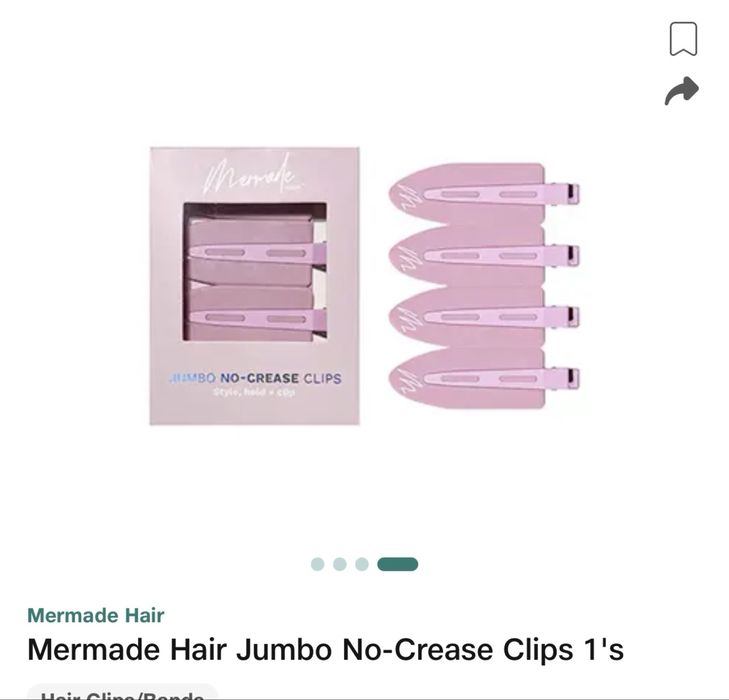 Затискачі для волосся Mermade Hair Jumbo No-Crease Clips