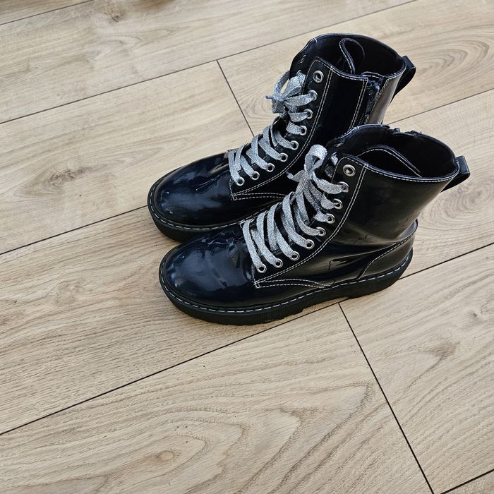 Buty h&M trapery glany 37 wysoka podeszwa