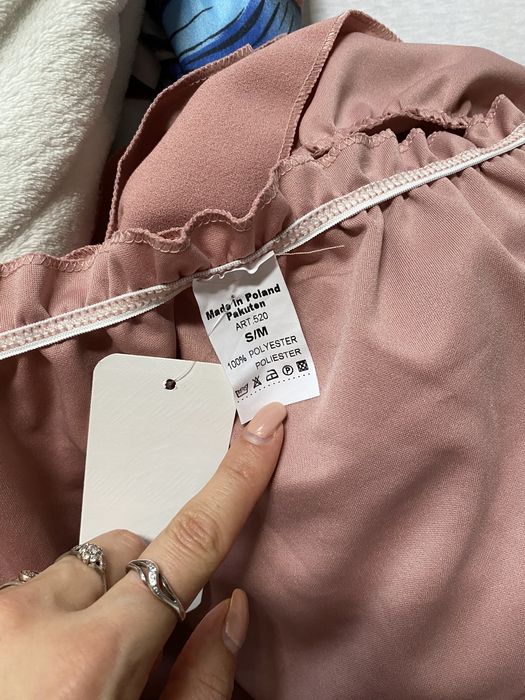 Komplet brudny róż spódniczka hiszpanka M/L