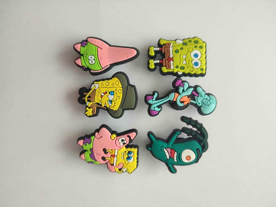 Przypinki do butów crocs prezent SPONGEBOB kanciastoporty bajka