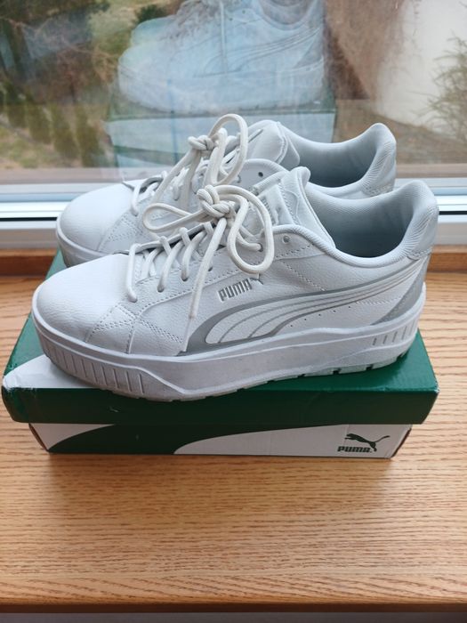 Puma mayze biała skóra naturalna 38.5