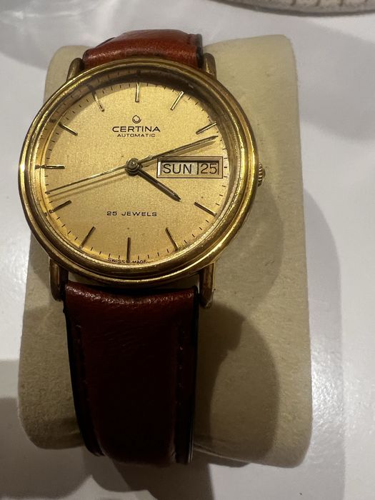 Zegarek Certina automatic vintage pozlacany