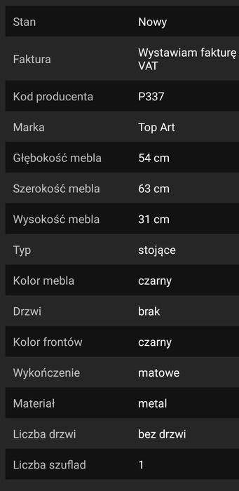 Szafka pod pralkę