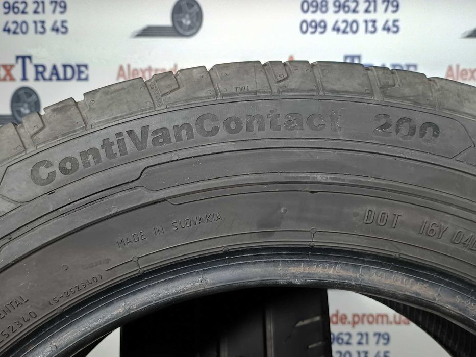 2шт 205/65 R16C Continental ContiVanContact 200 літні шини цешка