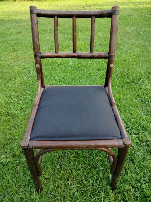 Zestaw mebli ogrodowych stół krzesła bambus rattan