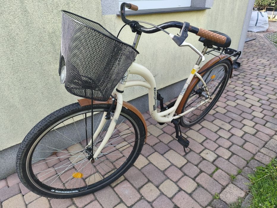 Rower damski z koszykiem damka