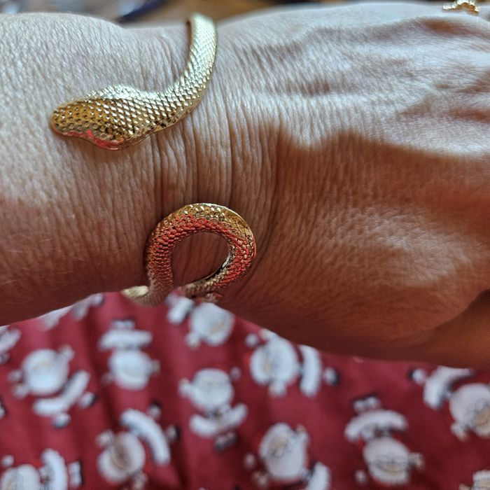 Zestaw branzoletka +pierścionek żmijka