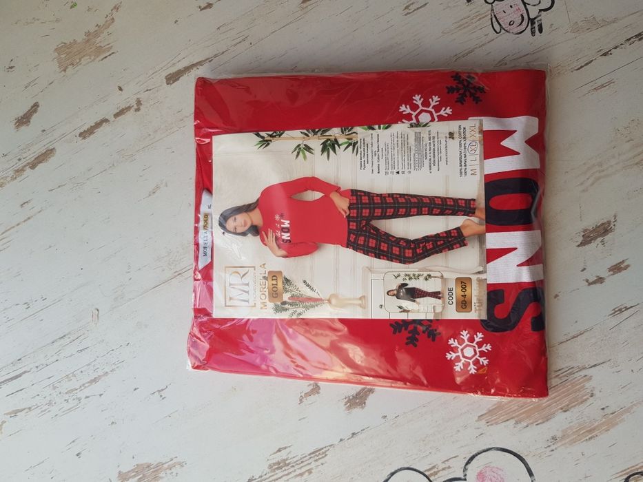 Piżama damska świateczna bawełna