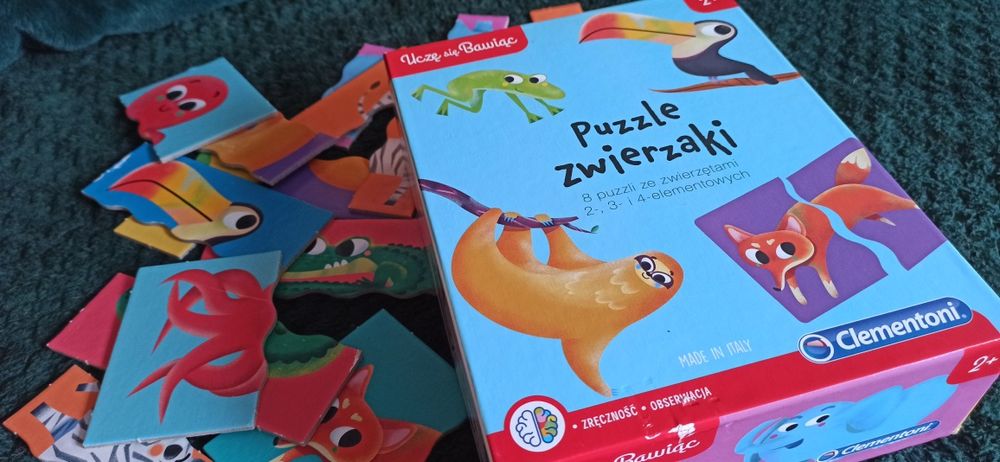 Puzzle zwierzaki clementoni, ukladanka