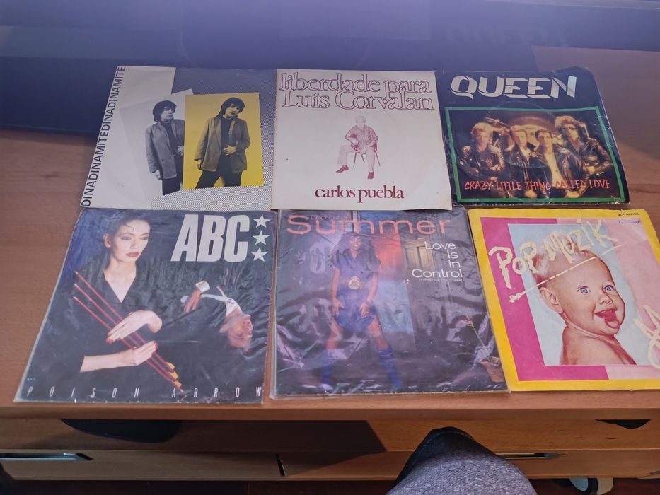 Coleção de singles em vinil