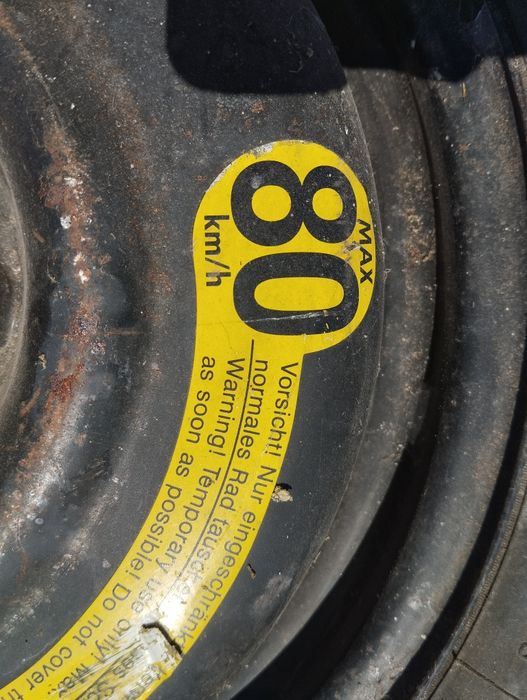 Koło dojazdowe, dojazdówka Michelin R15 i Continental R15