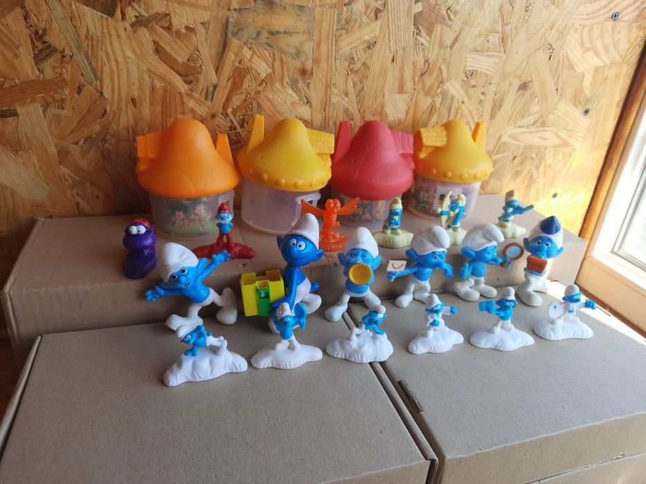 Игрушки Макдональдс Марио Смурфики Черепашки Миньоны трансформеры