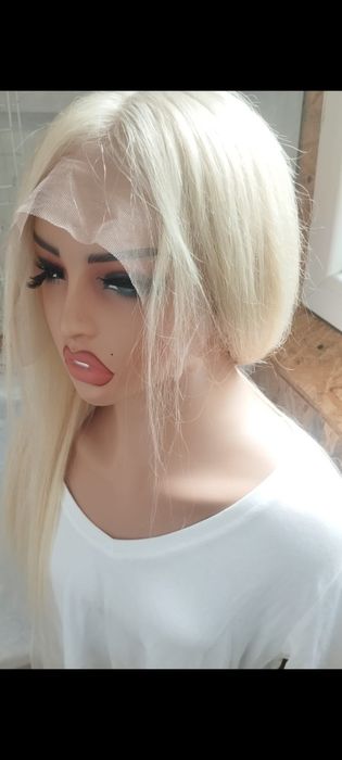 Парик 100%натуральный волос система 55см