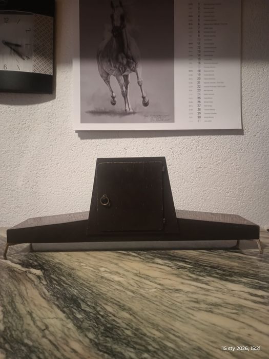 Zegar kominkowy Hermle Art Deco. Zegar sprawny. Stan i parametry techn