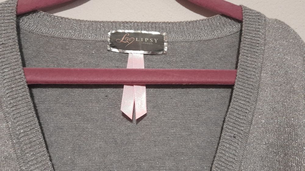 Sweterek  szary dziewczęcy