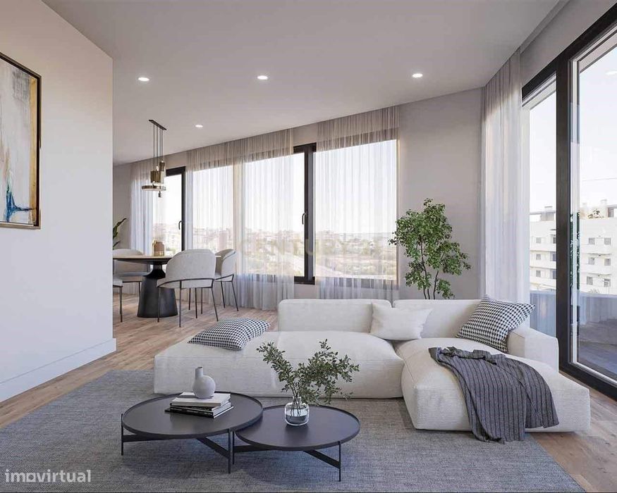 Apartamento T3 de luxo, com Piscina no rooftop, perto da praia