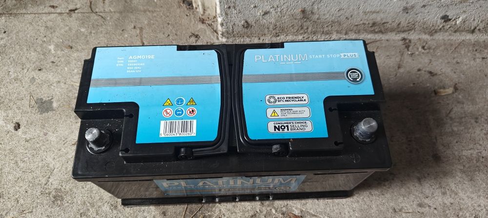 Akumulator Platinum 12V/95Ah/850A AGM  18Rok