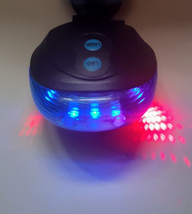 Задній вело габарит 5 LED з лазером для велосипеда моргалка ліхтар сто