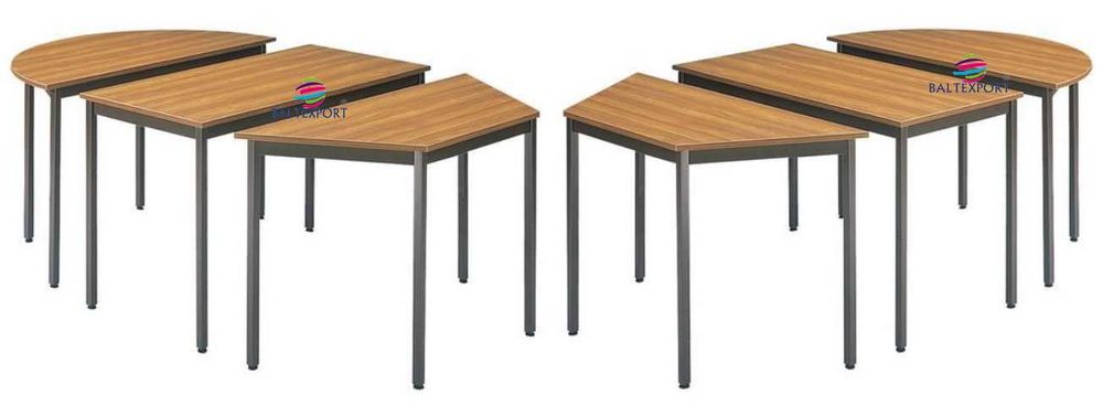 Mesa escolar 1200x600xA.410x480x610x750mm Estrutura aço Tampo Melamina