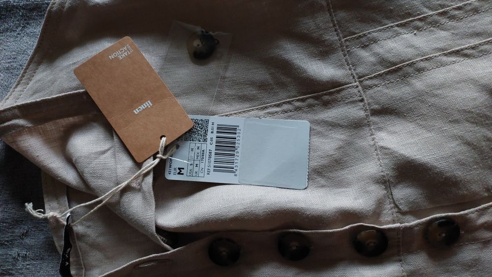 Літній Комбінезон із льону бренду Mango
