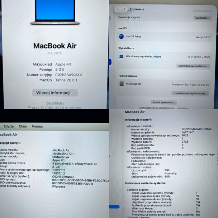 MacBook Air 2020 M1/512GB + Magic mouse