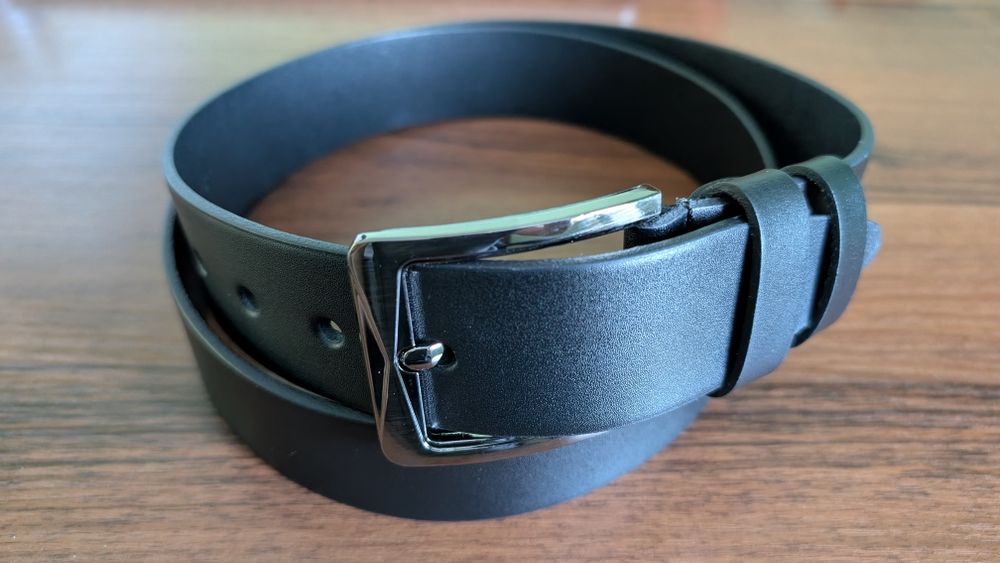 Новый ремень, кожаный, мужской