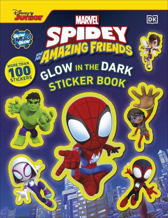 Marvel Spidey And His Amazing Friends Glow In The Dark Sticker Book. With More Than 100 Stickers Wer. Angielska . Opracowanie Zbiorowe
