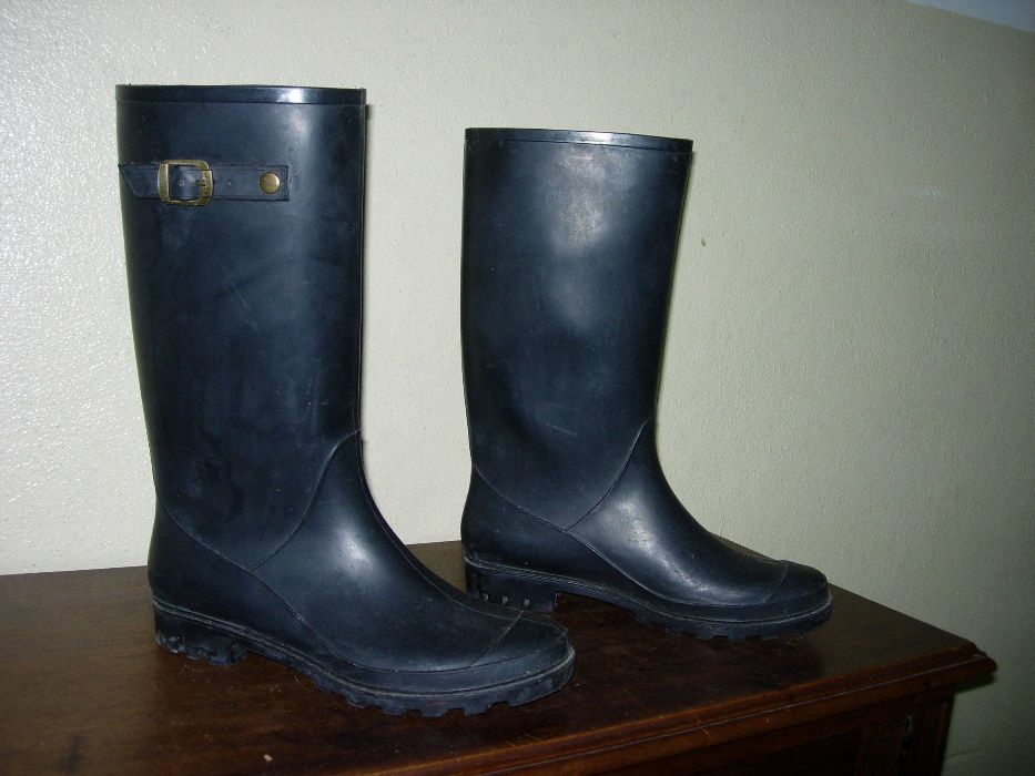 Bota, galocha, para chuva, nova, para mulher