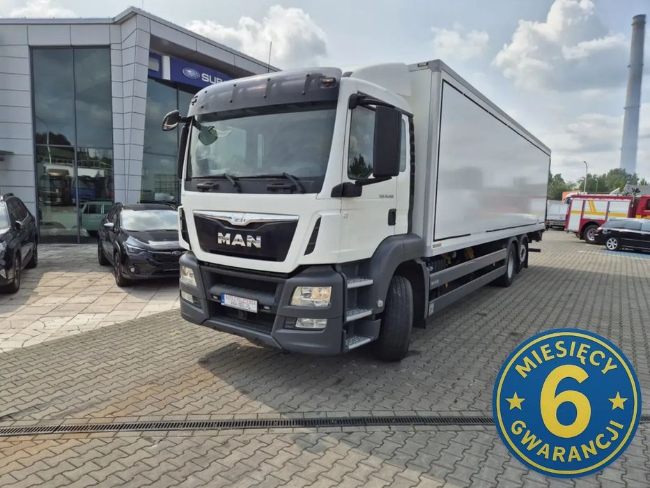MAN TGS 26.400 / KONTENER + IZOTERMA / 1 WŁ / ZAREJESTROWANY / WEBASTO  / SERWISOWANY / BEZWYPADKOWY / EURO 6  / 24 EUROPALET  Najtańszy w EU! Unikatowy, 1wł, super stan, bezwypadkowy, MODEL 15"