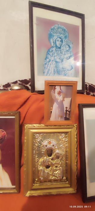 Okazja Cały  Zestaw 5szt. Starych Obrazów Świętych + Gratis