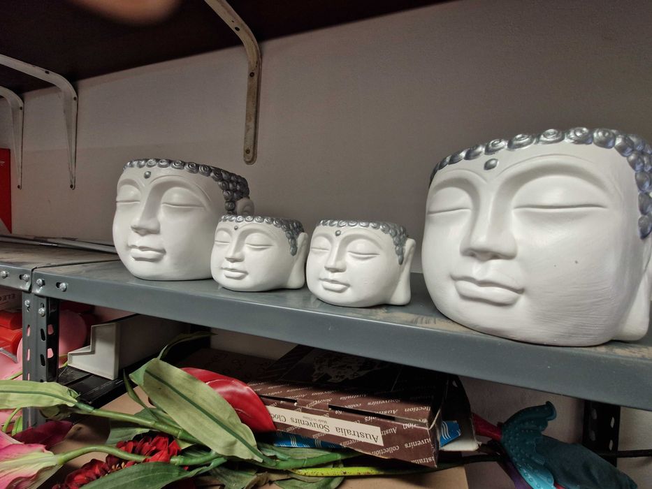 Decoração Budas pintados mão