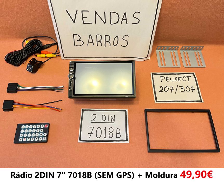 (NOVO) Rádio 2DIN • Peugeot 207 / 307 • Android GPS [4+64GB]