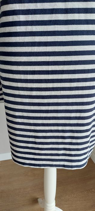 H&M basic r.L bawełniana sukienka w pasy / codzienna