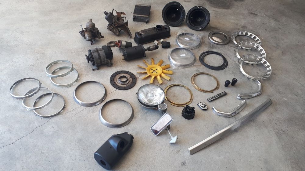 Diverso material/ peças usadas para Mini 1000 e 1275 antigo/ clássico