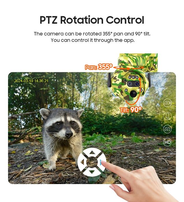 Câmera vigilância  wifi exterior solar