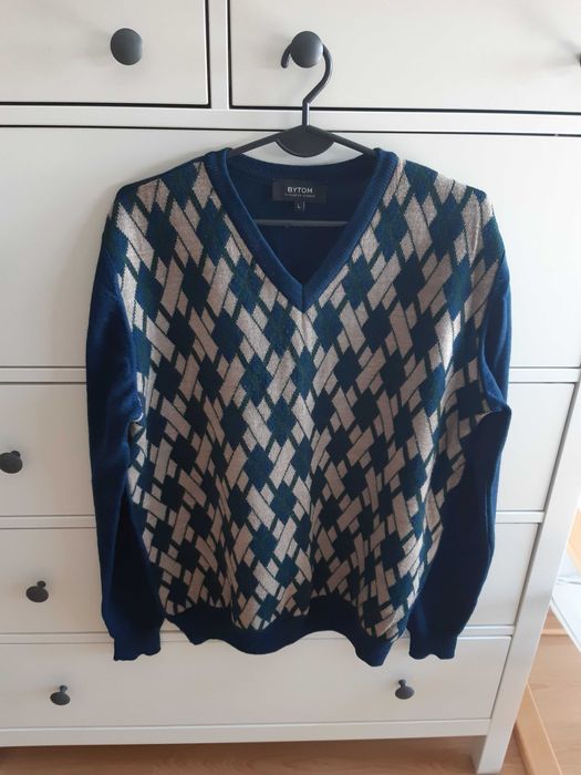 Sweter Bytom, z wełną merino, L