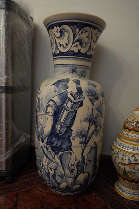 Lote de decoração – recheio de casa (jarras, tapete, quadro, estatueta) – vendo junto ou separado