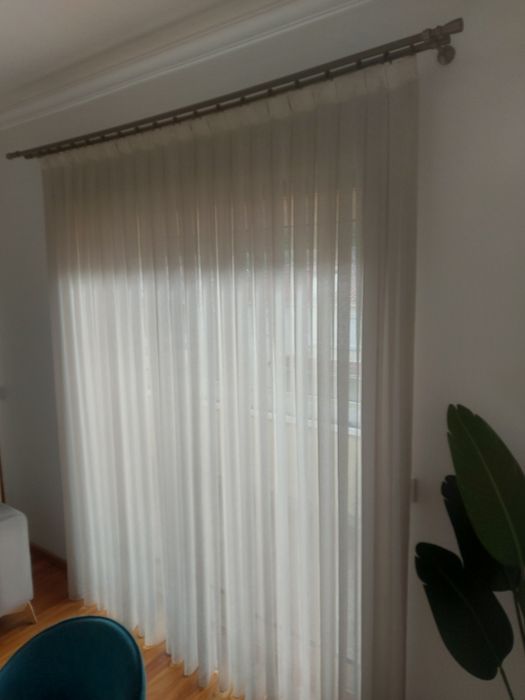 Conjunto de 5 Cortinas em Linho c/varão
