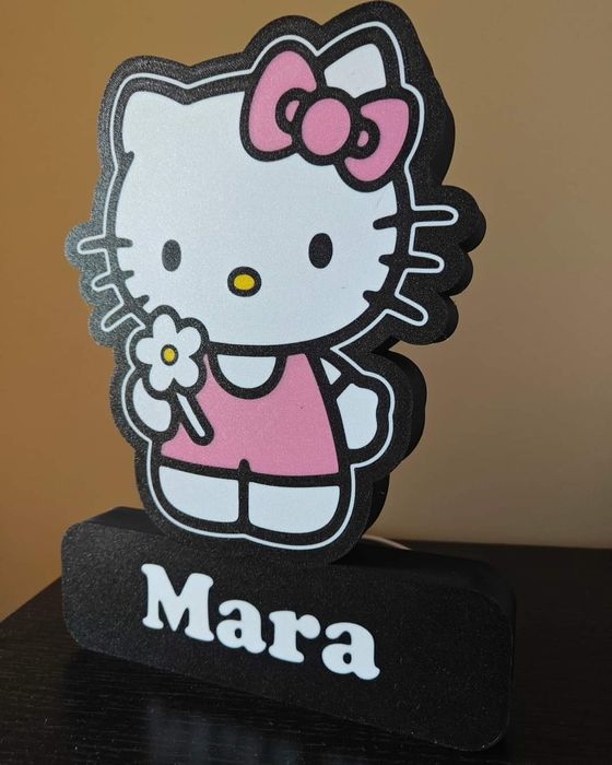 Candeeiro da Hello Kitty com Nome Personalizado