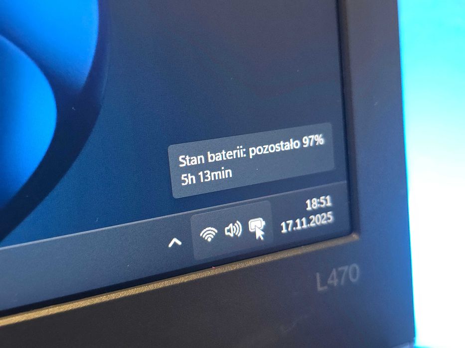 LENOVO THINKPAD L470 i3-6006U/8GB/240GB SSD/Win11 Pro +stacja dokująca