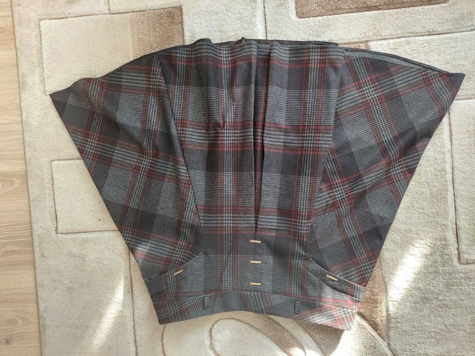 Юбка теплая модный пошив большой размер 56-58 зима Benlison ОТ 112см