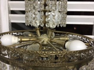 Candeeiro de teto em cristal