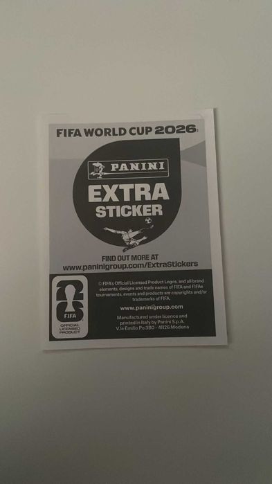 Vinícius Júnior Extra Sticker Bronze Panini World Cup 2026
